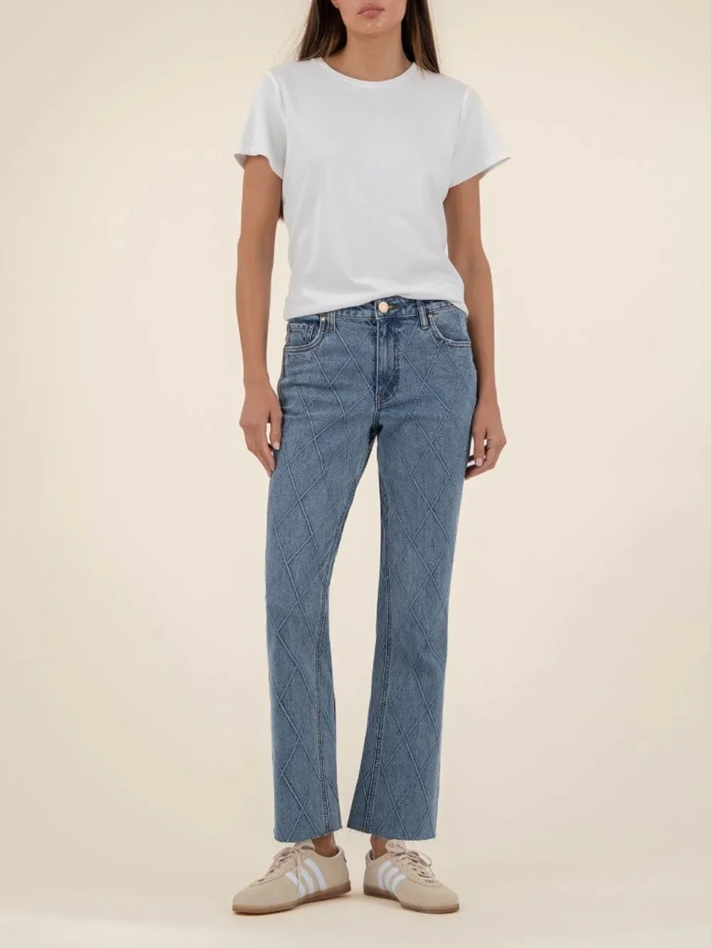 Kut from the Kloth Kelsey High Rise Ankle Flare Size 88 / Abloom W/Medium Base W - Picture 1 of 4